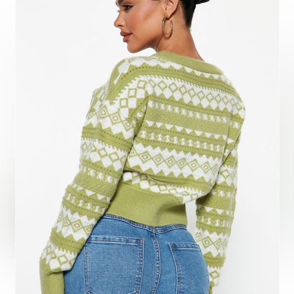 Fashion Nova Green Sweater - Picture 3 of 5